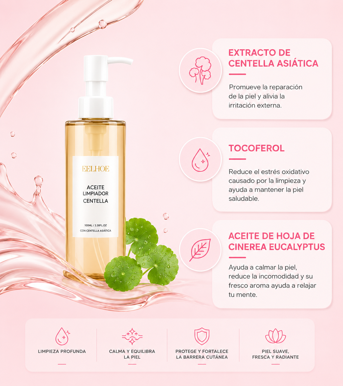 Aceite limpiador de centella
