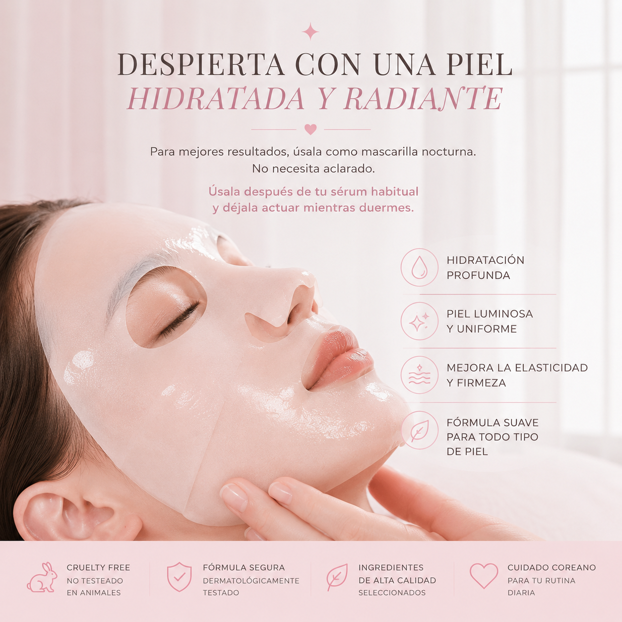 Mascarilla de biocolágeno