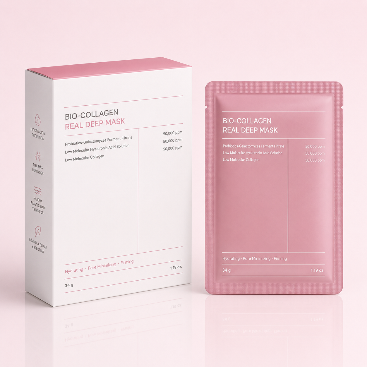 Mascarilla de biocolágeno