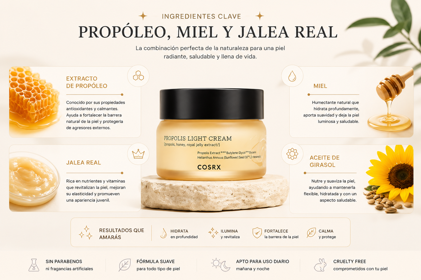 Crema hidratante de caracol Éclisse