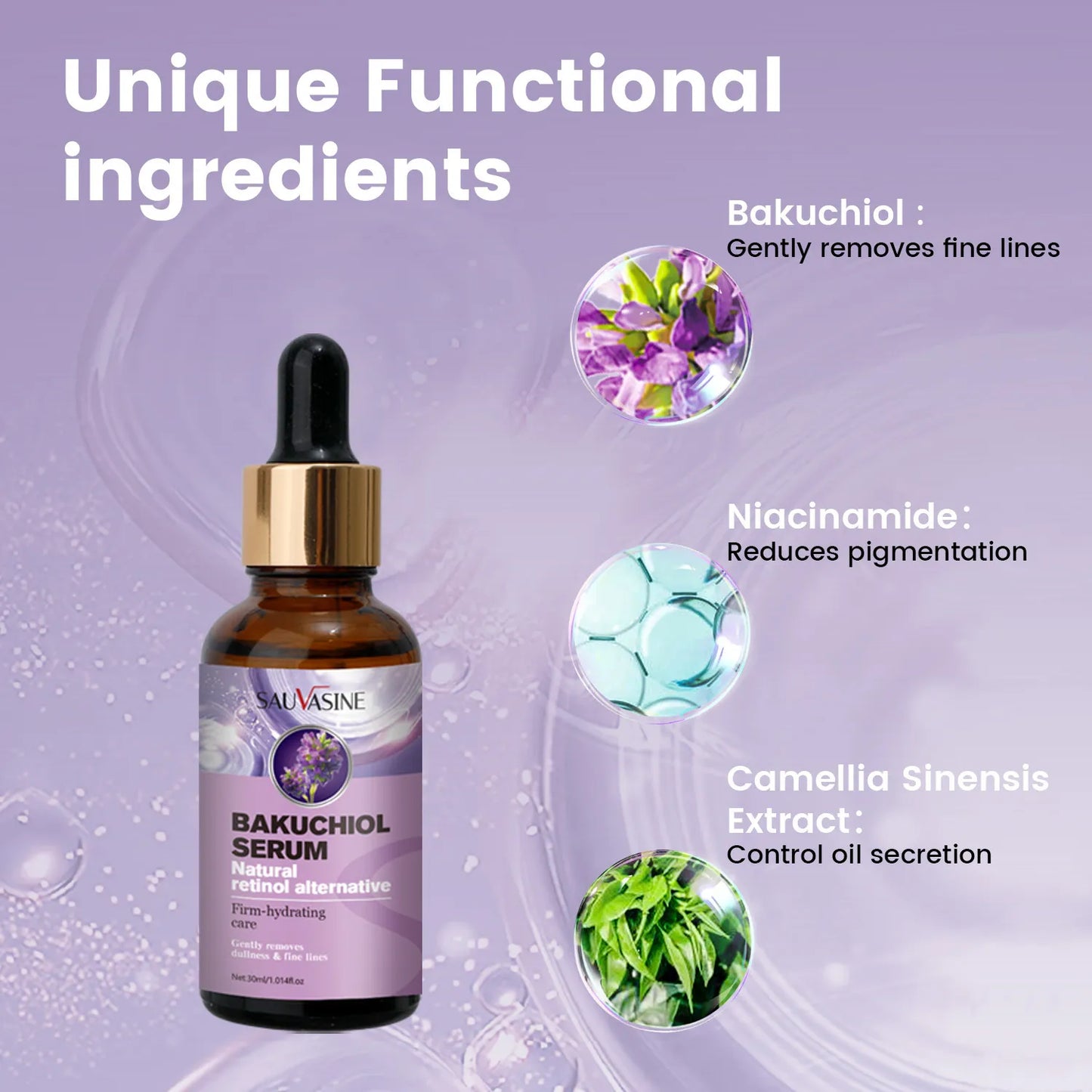 Suero Facial Alternativo al Retinol Natural de Bakuchiol